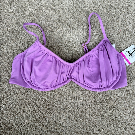 Lavender Women's Bikini Top by Becca - Size Medium