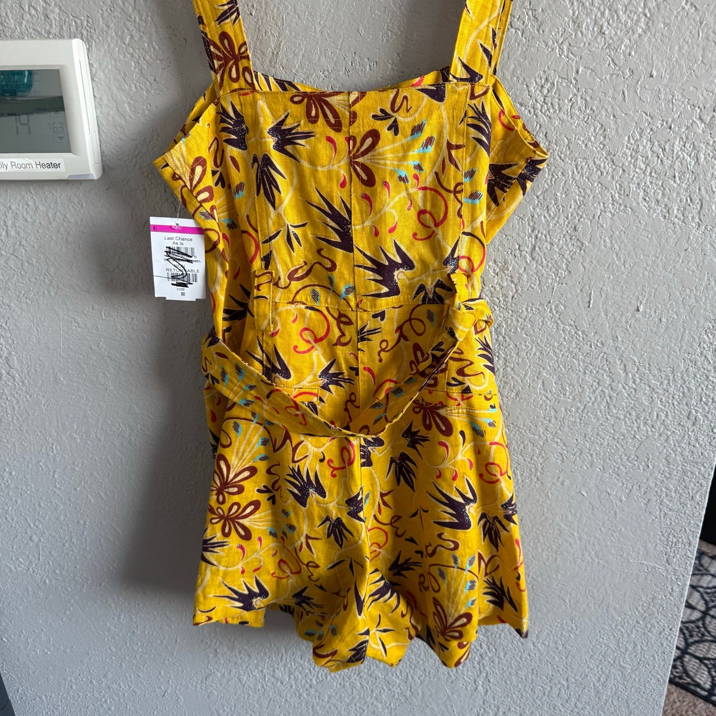 ALC Gilmore yellow linen romper - Size 00