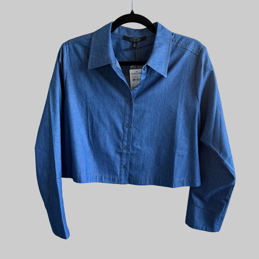 19 Cooper Blue Chambray Top - Size Small